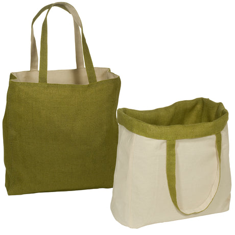 Reversible Jute/Cotton Tote