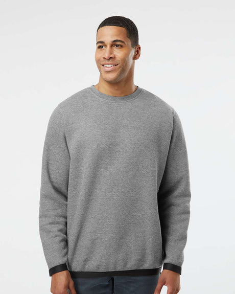 Lat Apparel Statement Fleece Crewneck Sweater