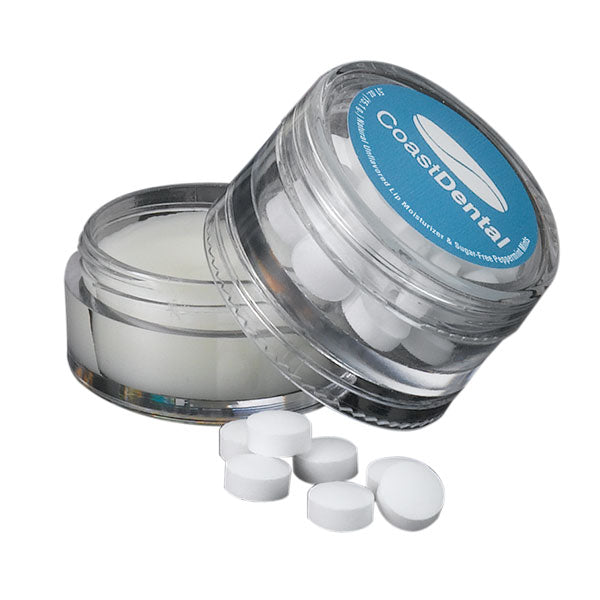 Natural Lip Balm & Mints in Double Stack Jar