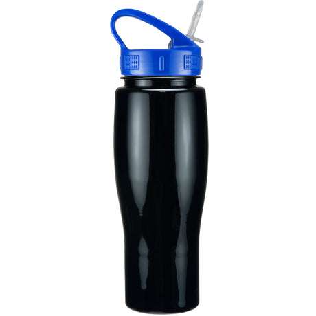 24 Oz. Contour Bottle w/ Sport Sip Lid And Straw - Solid Colors