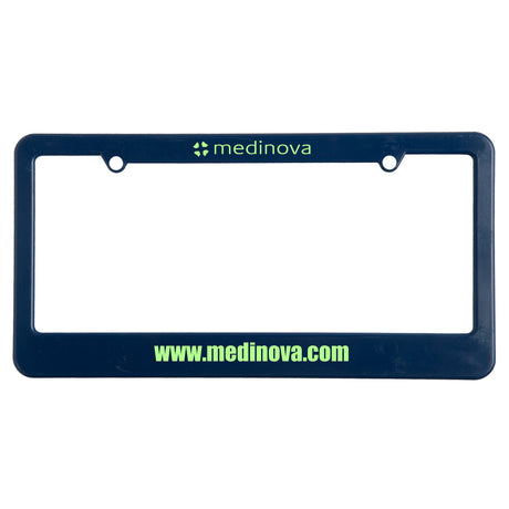 License Plate Frame w/ 2 Holes & Straight Bottom