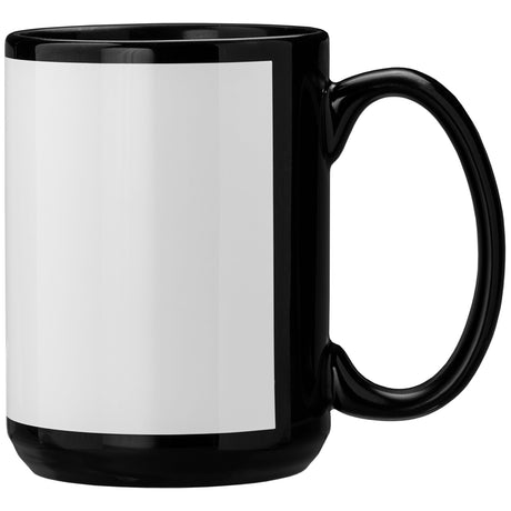 SimpliColor 15 oz. Black Ceramic Mug