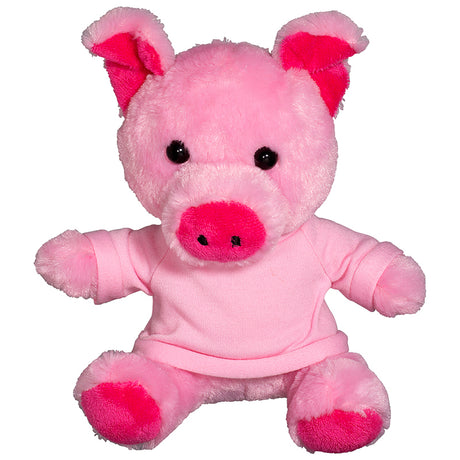 7" Plush Pig w/T-Shirt