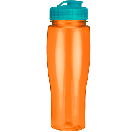 24 Oz. Contour Translucent Bottle w/ Flip Top Lid