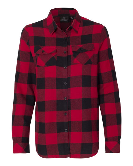 Burnside Women's Yarn Dyed Long Sleeve Flannel Shirt