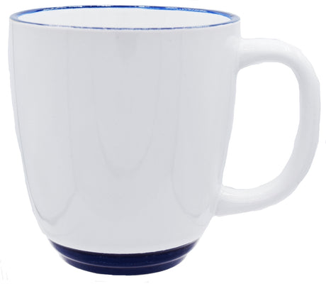 Economy Halo 14oz white/cobalt mug