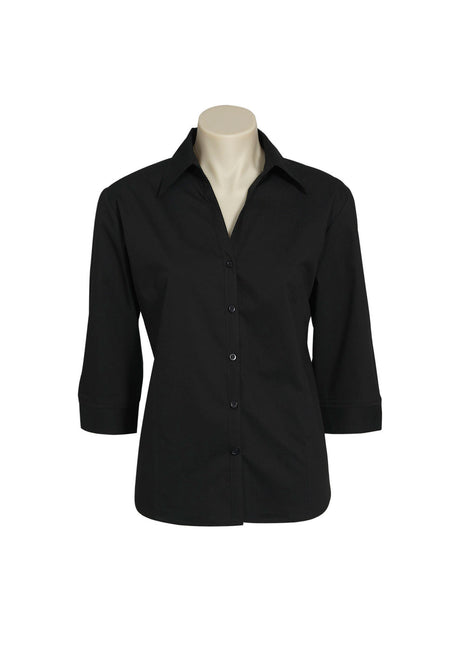 Metro Cotton-Rich Ladies' 3/4 Sleeve Stretch Shirt