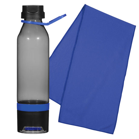 22 Oz. Energy Sports Bottle With Phone Holder and Cooling Towel