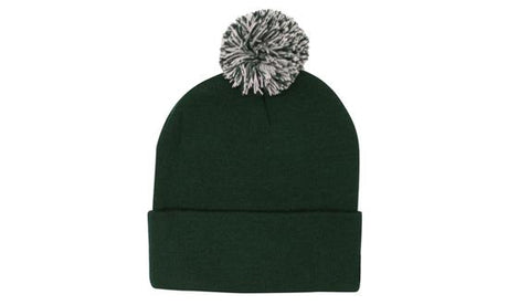 Acrylic Toque Beanie w/Pom Pom