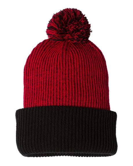 Sportsman 12" Knit Speckled Pom-Pom Beanie