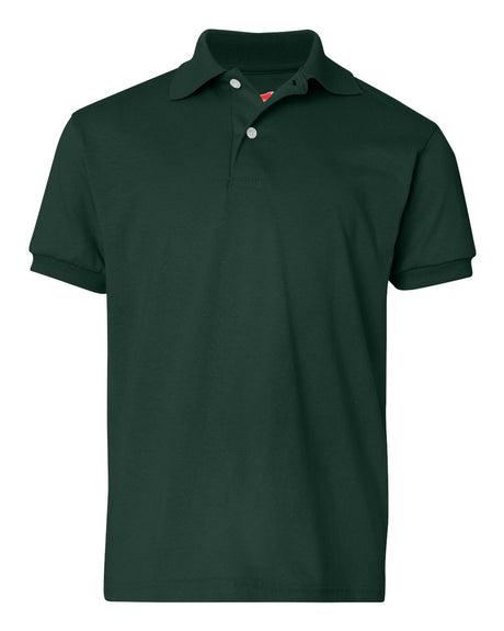 Hanes Youth Ecosmart Jersey Polo