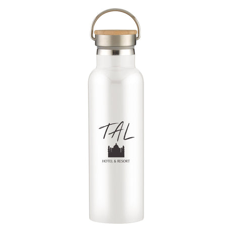 21 Oz. Liberty Stainless Steel Bottle With Wood Lid