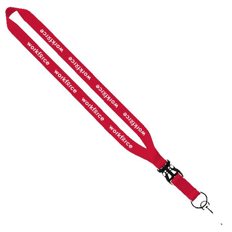 3/4" Polyester Lanyard w/Slide Buckle Release & Swivel Snap Hook