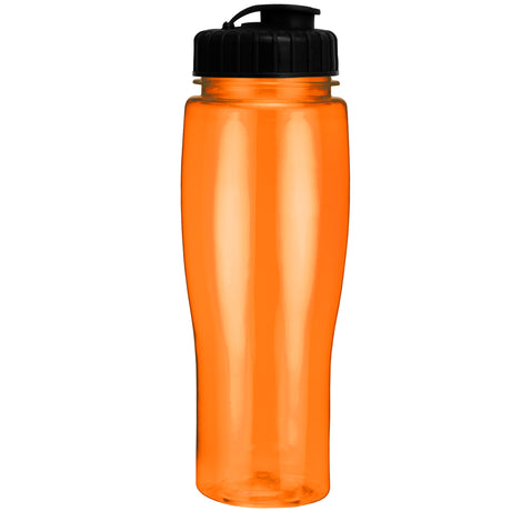 24 Oz. Contour Translucent Bottle w/ Flip Top Lid