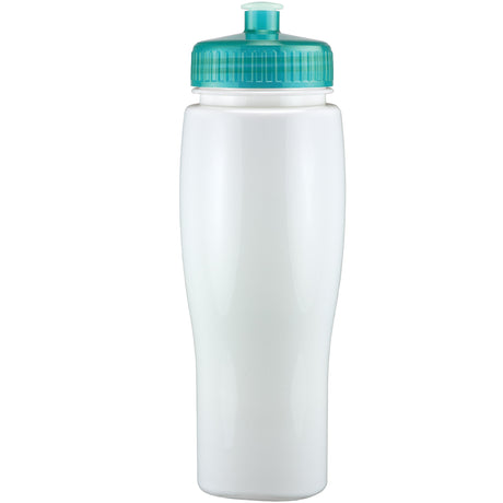 24 Oz. Contour Bottle w/ Push Pull Lid - Solid Colors