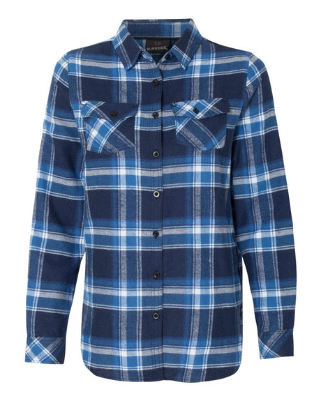 Burnside Women's Yarn Dyed Long Sleeve Flannel Shirt