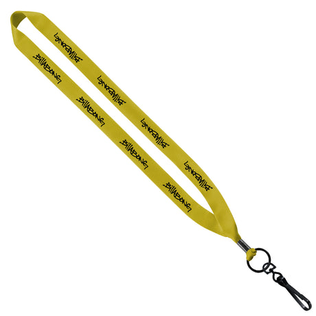 3/4" Polyester Lanyard w/Metal Crimp & Swivel Snap Hook