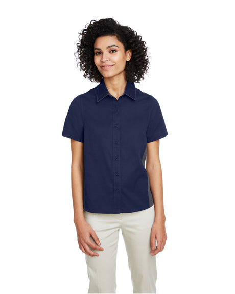 Harriton Ladies' Flash IL Colorblock Short Sleeve Shirt