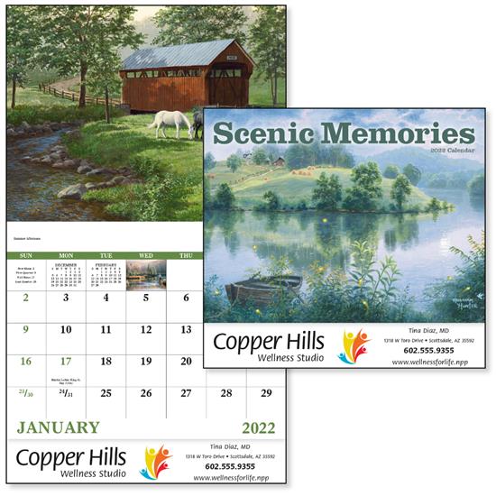 Good Value¬Æ Scenic Memories Stapled Calendar