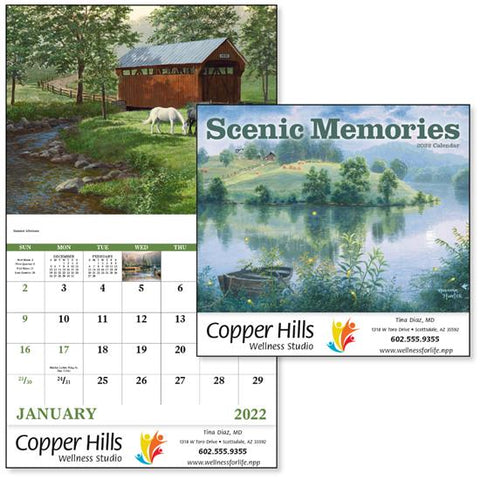 Good Value¬Æ Scenic Memories Stapled Calendar