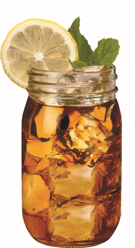 ~Warwick, 16oz clear glass mason jar, set of 4 in a Midnight box