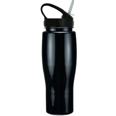 24 Oz. Contour Bottle w/ Sport Sip Lid And Straw - Solid Colors