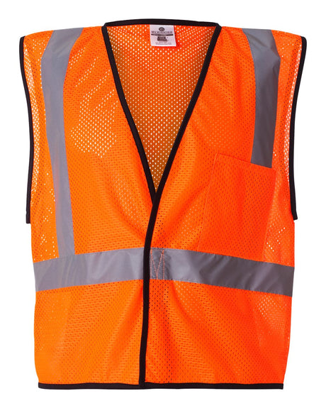 Kishigo Economy Single Pocket Hook & Loop Mesh Vest