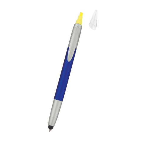 3-in-1 Pen With Highlighter And Stylus