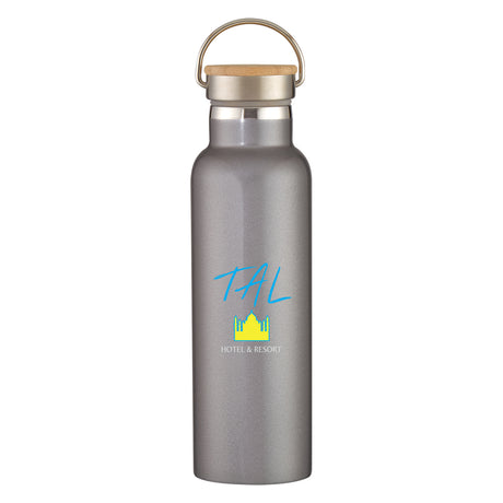 21 Oz. Liberty Stainless Steel Bottle With Wood Lid