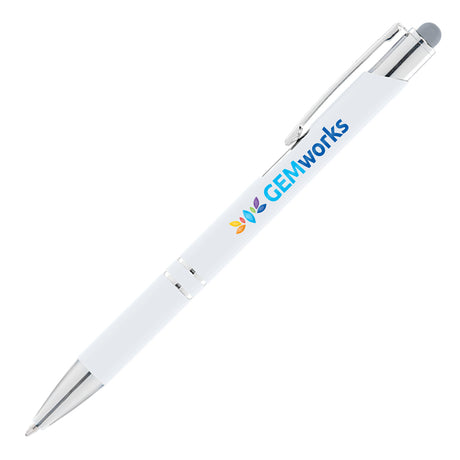 Tres-Chic Softy Pen w/ Stylus Top - ColorJet