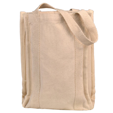 Cotton 4-Bottle Wine Tote Bag