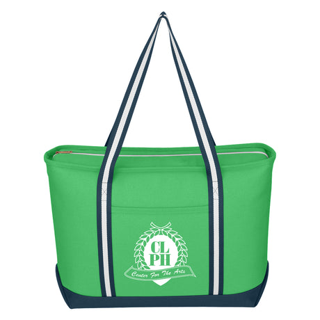 Large Cotton Canvas Admiral Tote Bag