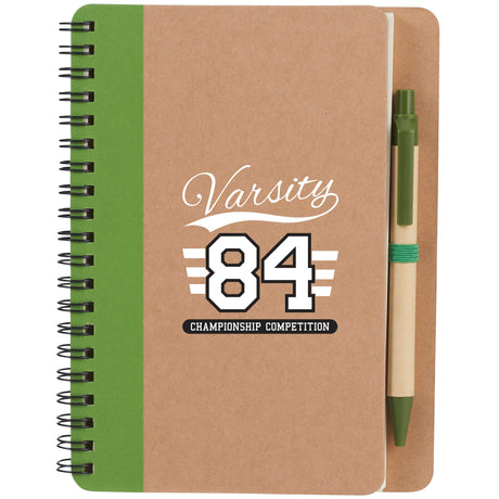 5" x 7" Eco Spiral Notebook with Pen