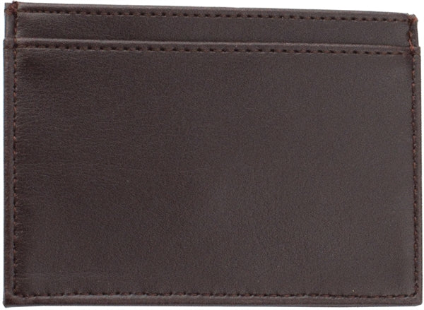 Simple Business Card Holder brown simuleather