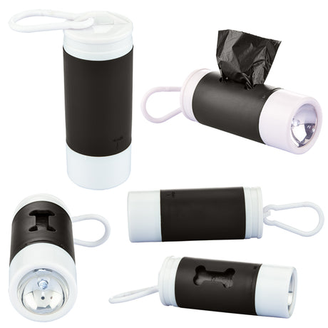 Pet Waste Bag Dispenser w/Flashlight