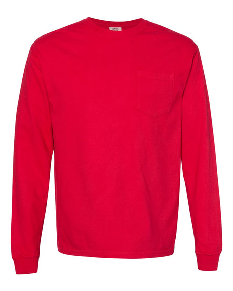 Comfort Colors Garment-Dyed Heavyweight Long Sleeve Pocket T-Shirt