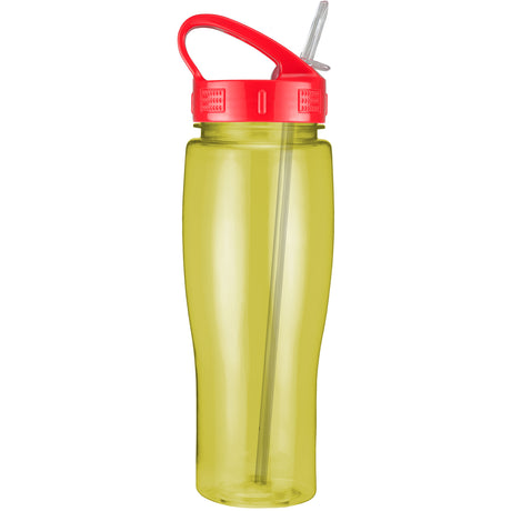 24 Oz. Contour Translucent Bottle w/ Sport Sip Lid and Straw