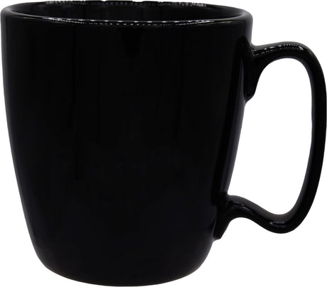 Economy Square Handle 15.5oz black mug