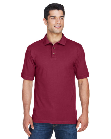 Harriton Men's 6 oz. Ringspun Cotton Piqué Short-Sleeve Polo