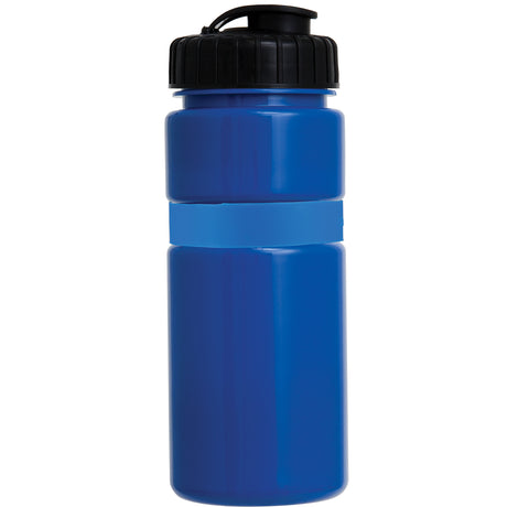 20 Oz. Sportster Bottle with Silicone Gripper Band w/ Push Pull Lid