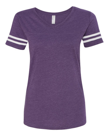 L.A.T. Women's Football V-Neck Fine Jersey Tee