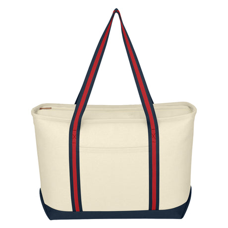 Large Cotton Canvas Admiral Tote Bag