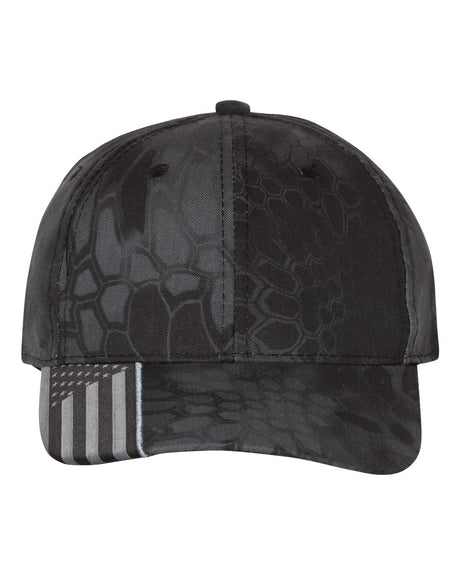 Outdoor Cap Camouflage w/Flag Visor Cap