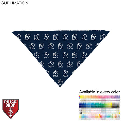 24 Hr Express Ship - Triangle Bandana, 32x22x22, Stitched Edges, Sublimated Edge to Edge