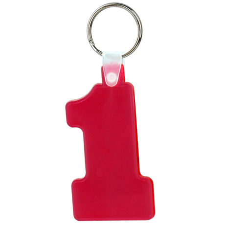 Soft Squeezable Key Tag (Number 1)