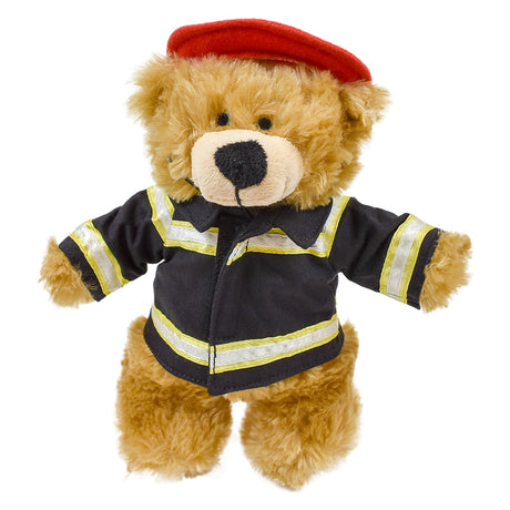 8.5" Standing Bailee Bear w/Fireman Outfit