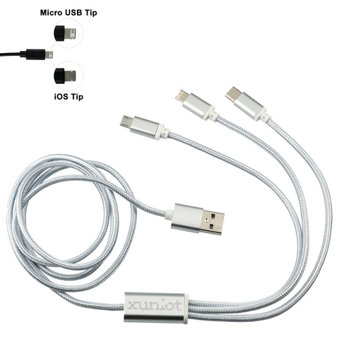 Realm 3-in-1 Long Charging Cable