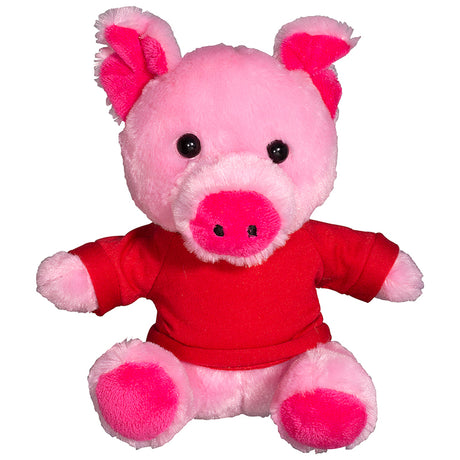 7" Plush Pig w/T-Shirt