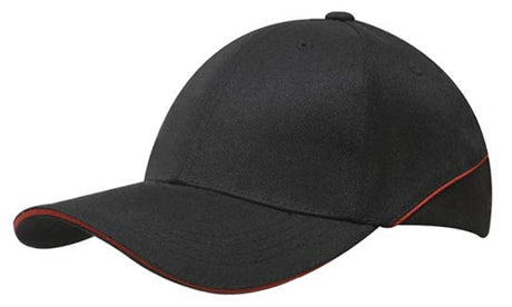 Premium American Twill Cap w/Sandwich Trim on Peak & Crown