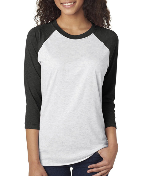 NEXT LEVEL APPAREL Unisex Triblend 3/4-Sleeve Raglan